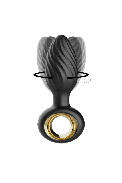 Анальная пробка B - Series Cute Aisi Rotating Plug, 10.9 см (черный)