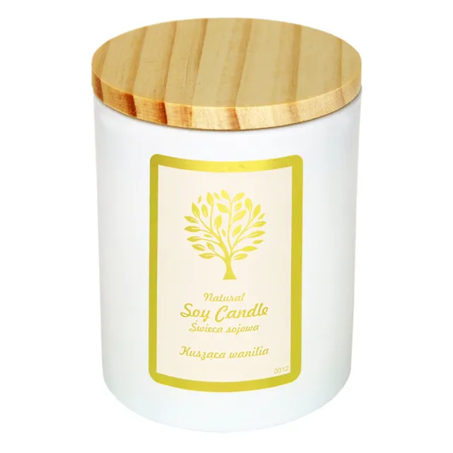 Свічка Aurora Natural Soy Candle Tempting Vanilla, 150 г