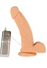 Alive Dr.No - Wibrujące dildo, W kolorze cielistym, 20 cm