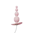 Qingnan No.8 Mini Vibrating Anal Bead - Korek analny, Różowy, 12 cm
