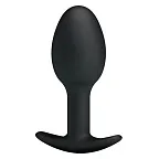 Анальная пробка Pretty Love Silicone Anal Plug,  8.4 см (чёрный)