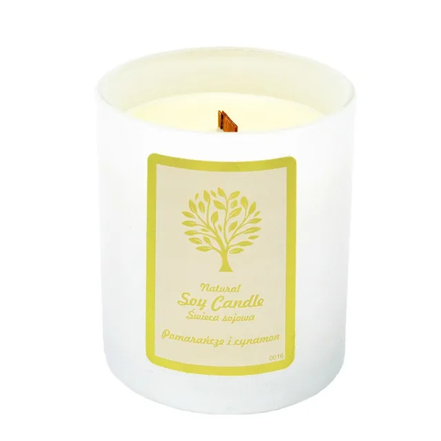 Свеча Aurora Natural Soy Candle апельсин и корица, 150 г