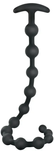 Анальная цепочка Black Velvets Anal Beads, 50 см (черный)