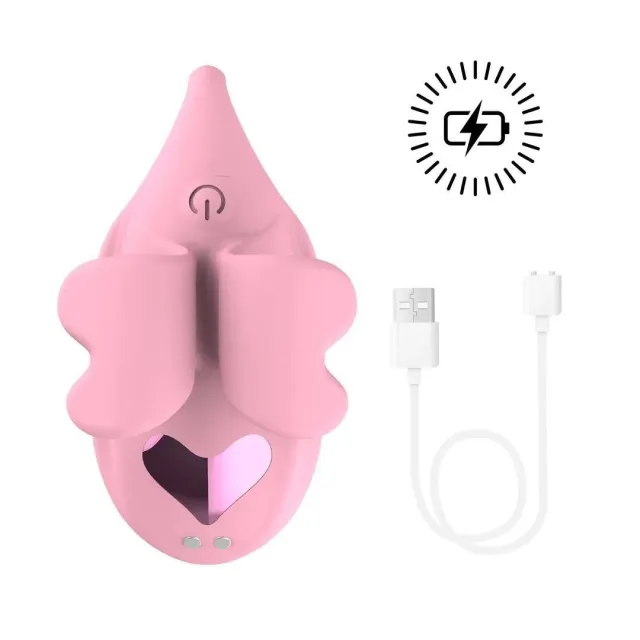 Вибратор на палец Loveline Finger Dual, 8.5 см (розовый)