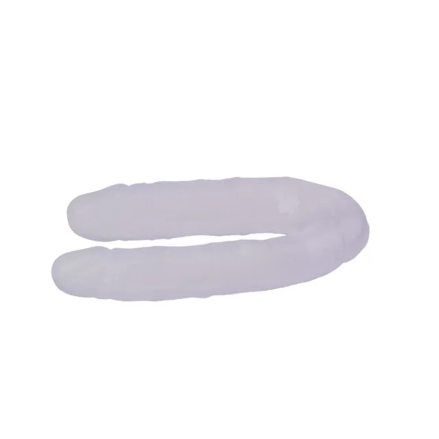 Двухсторонний фаллоимитатор Hi-Rubber Born To Create Pleasure 13 Inch, 34 см (прозрачный)