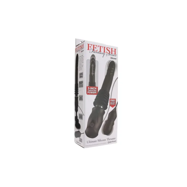 Вибратор Pipedream FF Series Ultimate Silicone Thruster, 15,5 см (черный)