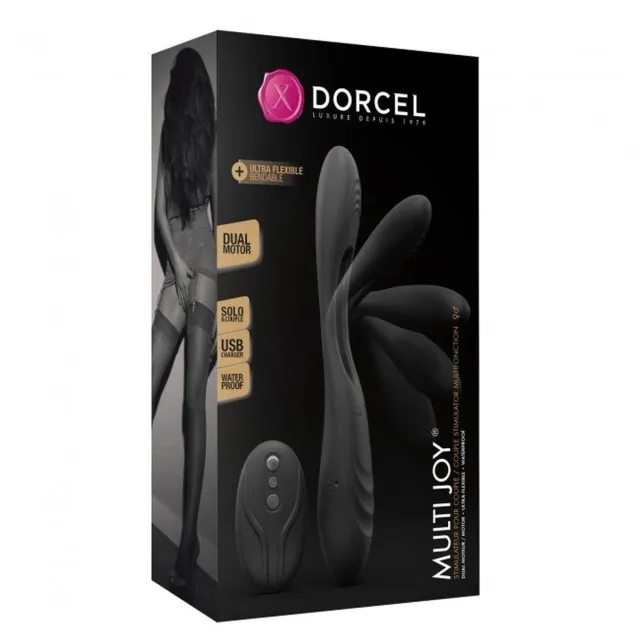 Вібратор для пар Dorcel Multi Joy, 20 см (чорний)