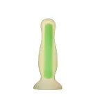 Radiant Glow In The Dark Small - Korek analny, Zielony, 11 cm