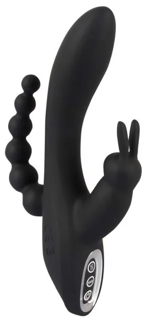 Вібратор Smile Triple G-Spot, 20,8 см (чорний)