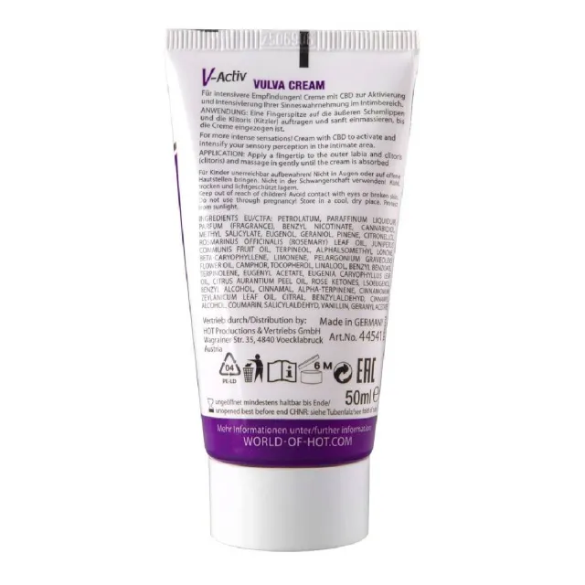 Hot V-Activ Vulva Cream Cbd - Żel, Bezzapachowy, 50 ml