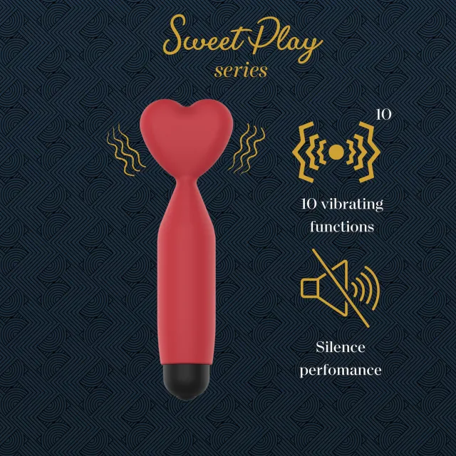 Вибратор Erospace Sweet Play A14, 13 см (красный)
