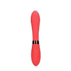 Loveline Smooth Silicone G-Spot - Wibrator, Czerwony, 20.5 cm