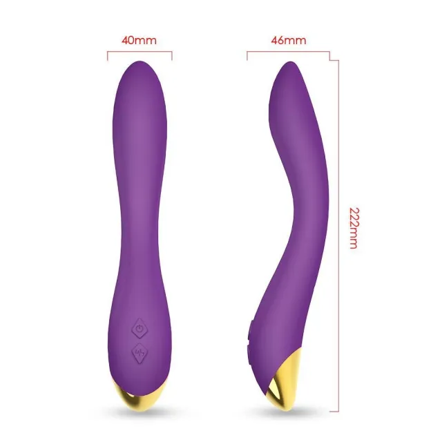 B - Series Joy Flamingo - Wibrator, Fioletowy, 22.2 cm