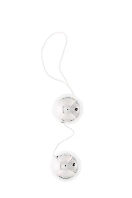 Вагинальные шарики Vibratone Unisex Duo Balls, 3.5 см (серебристый)