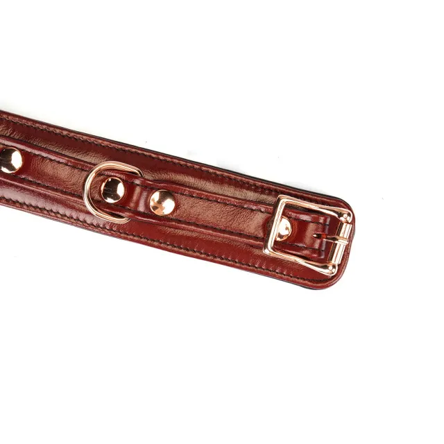 Наручники Liebe Seele Wine Red Narrow Wrist Cuffs (винно-червоний)