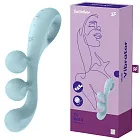 Вибратор для тройной стимуляции Satisfyer Tri Ball 2, 20,5 см (голубой)