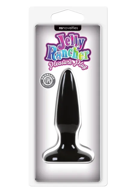 Анальна пробка Jelly Rancher Pleasure Plug Mini, 8,5 см (чорний)