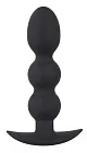 Анальна пробка Orion Black Velvets Heavy Beads, 13,3 см (чорний)