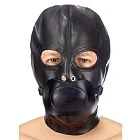 Маска Fetish Tentation Enjoy Pain BDSM Hood With Gag, чорний