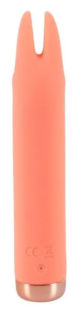 Вибратор для клитора Peachy Mini Tickle Bunny, 15,4 см (оранжевый)