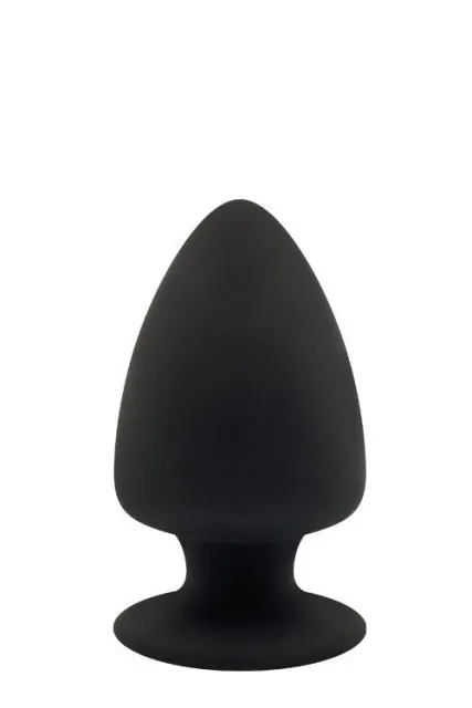 Анальная пробка Cheeky Love Premium Silicone Plug M, 11 см (черный)