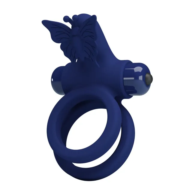 Виброкольцо Pretty Love Passionate Ring (синий)