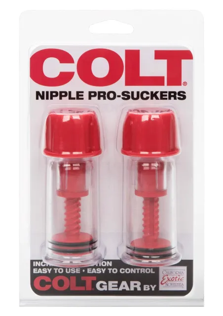 Помпа для сосків CalExotics COLT Nipple Pro-Suckers, 10,3 см (червоний)