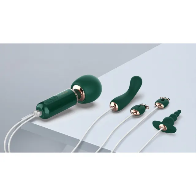 Вібромасажер Qingnan No.5 Powerful Mini Wand, 18,3 см (зелений)