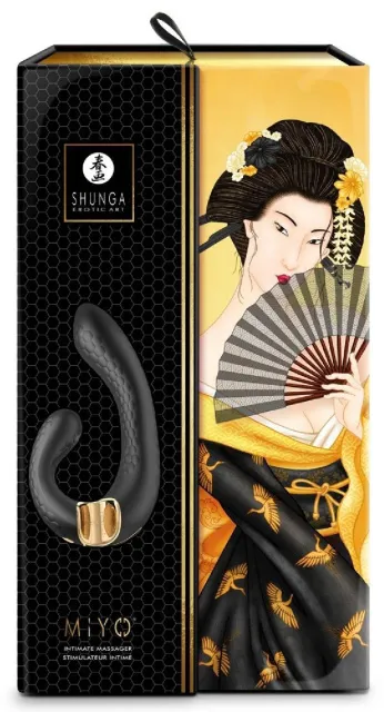 Вибратор Shunga Miyo Intimate, 18.5 см (чёрный)