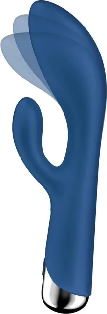 Вибратор-кролик Satisfyer Spinning Rabbit 1, 20 см (синий)