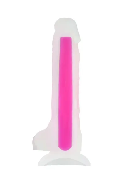 Toyfa Peter Glow - Dildo, Różowy, 22 cm