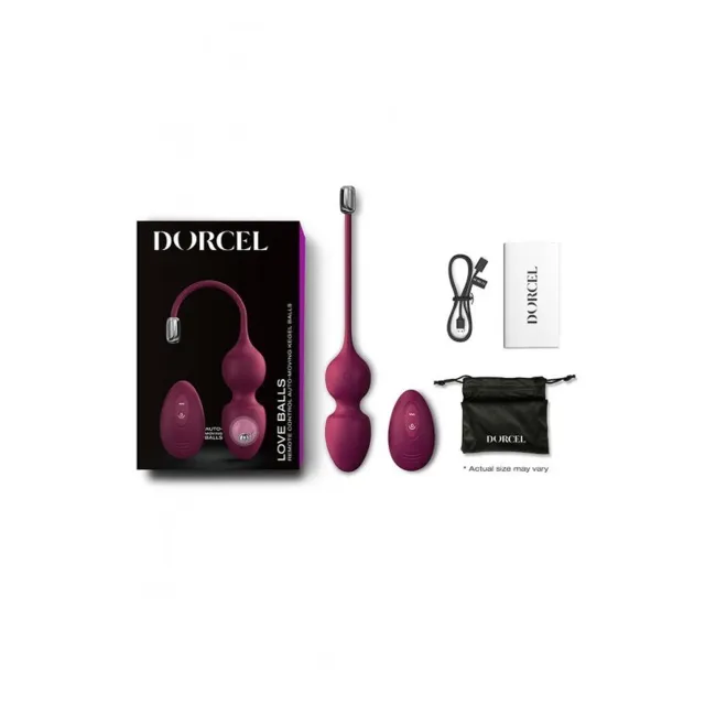 Вагінальні кульки Dorcel Love Balls, 22 см (сливовий)