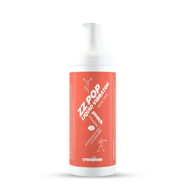 Жидкий вибратор Crushious Zz Pop Peach, 30 мл