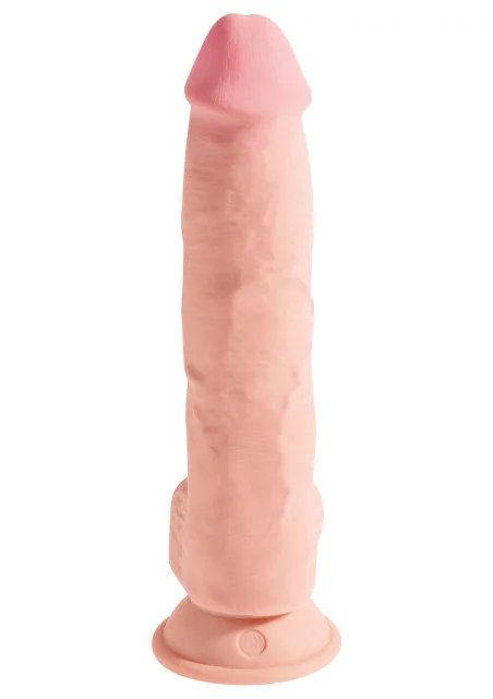 Dildo King Cock With Balls 10 Inch, 25,4 cm (kolor cielisty)