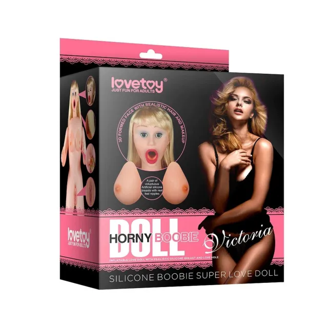 Секс-лялька LoveToy Silicone Boobie Super Love Doll, 152 см (брюнетка)