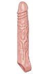 Get Real Extension Sleeve Large - Nakładka na penisa, W kolorze cielistym, 19 cm