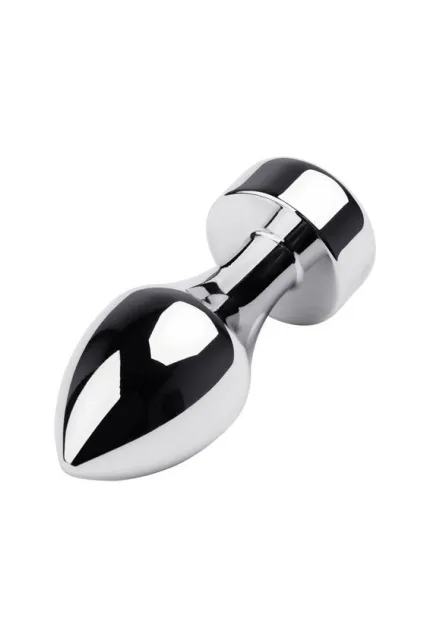 Металлическая анальная пробка Toyfa Metal, 10.8 см (черный)