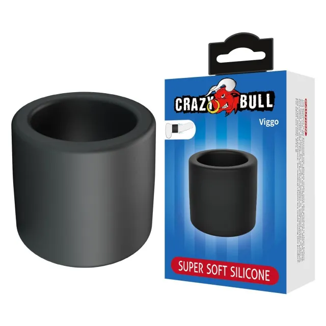 Эрекционное кольцо Crazy Bull Viggo, 4 см (черный)
