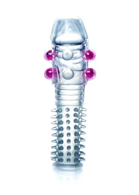B - Series EasyLove Stymulator Penis Sleeve - Nakładka na penisa, Przezroczysty, 14 cm
