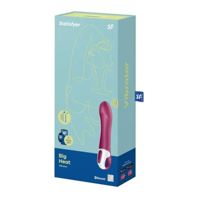 Satisfyer Big Heat - Wibrator, Fuksja, 22, 5 cm