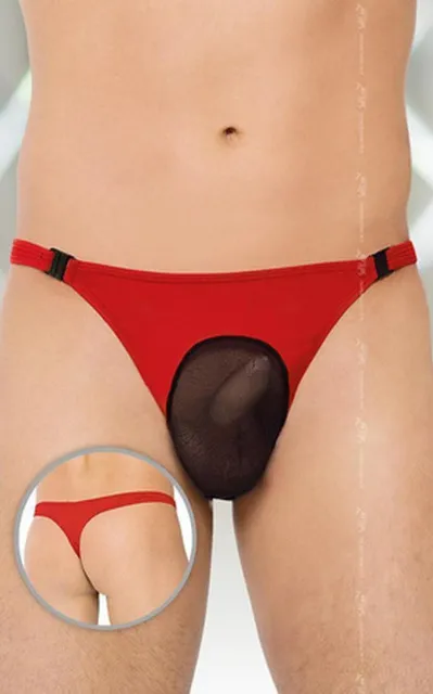 Трусы-стринги мужские Softline Thongs 4502, XL (красный)