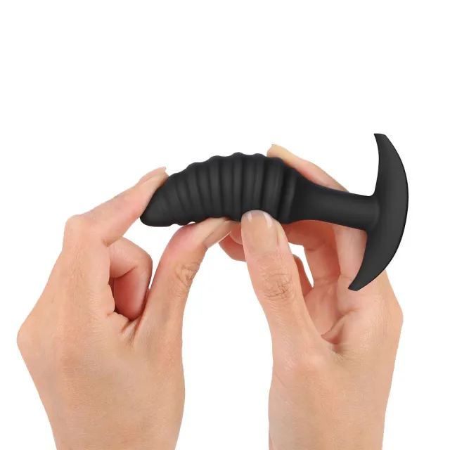 Анальна пробка Dorcel Spiral Plug, 10,6 см (чорний)