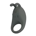 Виброкольцо Pretty Love Master Ring, 7,5 см (серый)