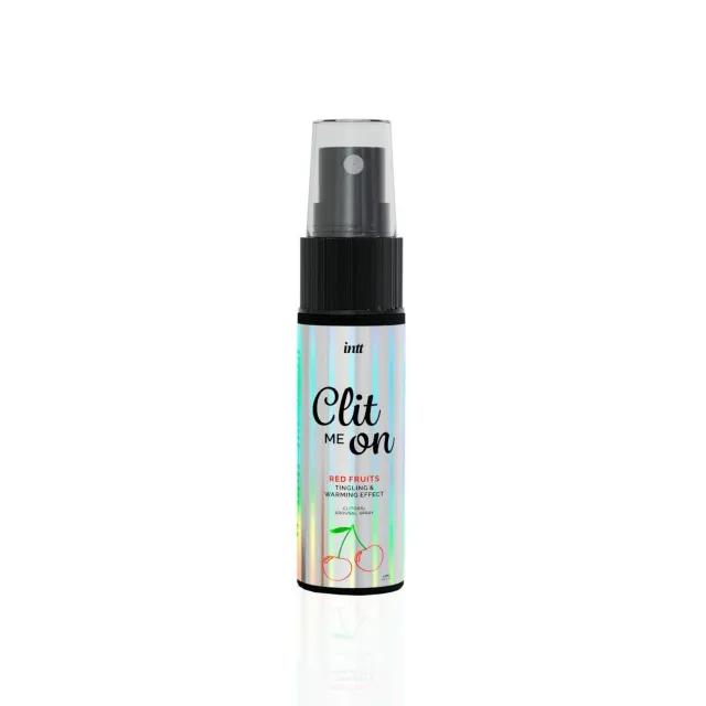 intt Clit Me On Red Fruits - Spray, Przezroczysty, Wiśnia, 12 ml
