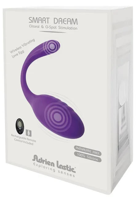 Adrien Lastic Smart Dream II - Wibrujące jajko, Fioletowy, 10, 6 cm