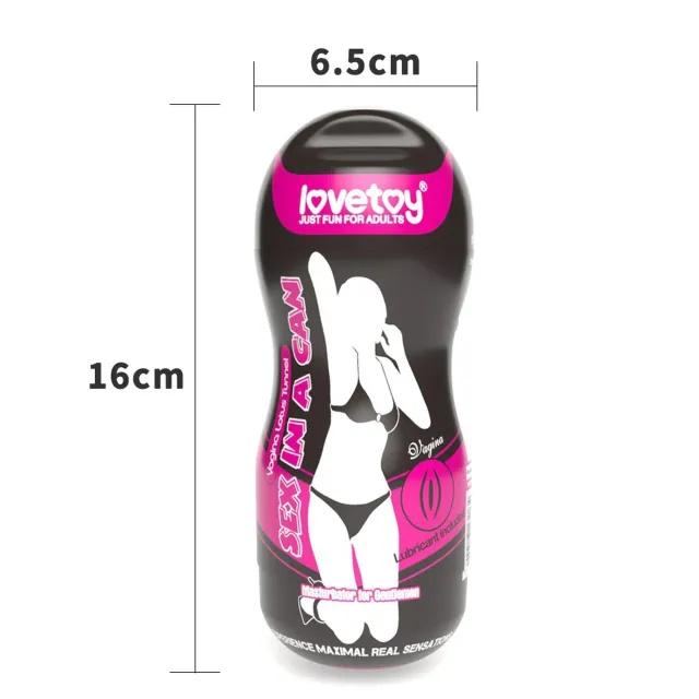Мастурбатор с вибрацией LoveToy Sex In A Can (телесный)
