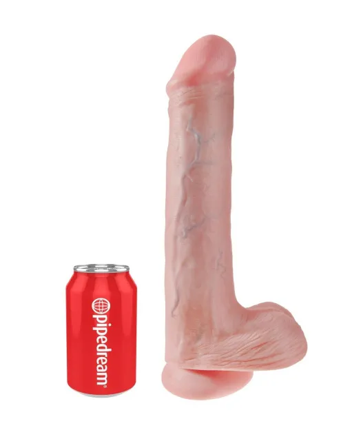 Фалоімітатор King Cock 13" Cock with Balls, 36 см (тілесний)