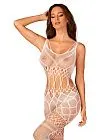 Женский сетчатый боди Obsessive Bodystocking G330 S/M/L (белый)