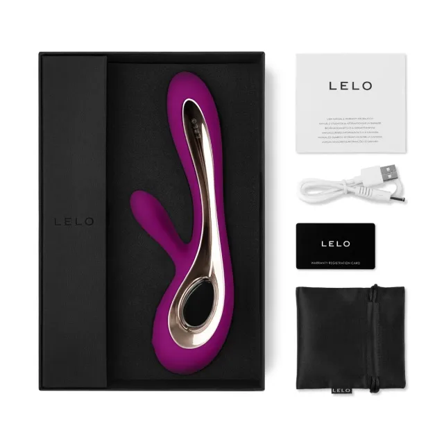 Lelo Soraya 2 - Wibrator królik, Fioletowy, 22 cm
