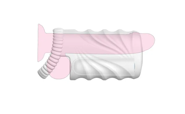 Мастурбатор B - Series Cute Soft Vibrating Bullet Stroker (білий)